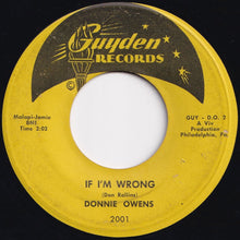 Load image into Gallery viewer, Donnie Owens - Need You / If I&#39;m Wrong (7 inch Record / Used)
