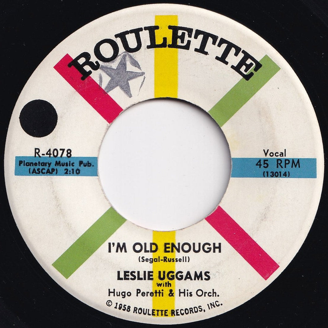 Leslie Uggams - I'm Old Enough / Ice Cream Man (7 inch Record / Used)