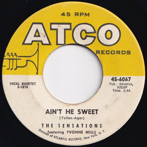 Sensations - Please Mr. Disc Jockey / Ain't He Sweet (7 inch Record / Used)