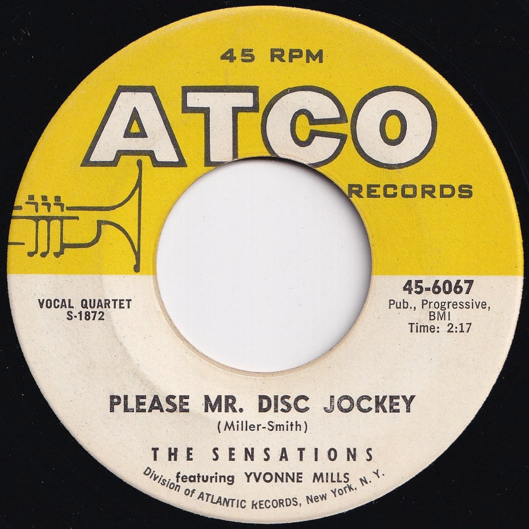Sensations - Please Mr. Disc Jockey / Ain't He Sweet (7 inch Record / Used)