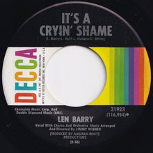 画像をギャラリービューアに読み込む, Len Barry - Somewhere / It&#39;s A Cryin&#39; Shame (7 inch Record / Used)
