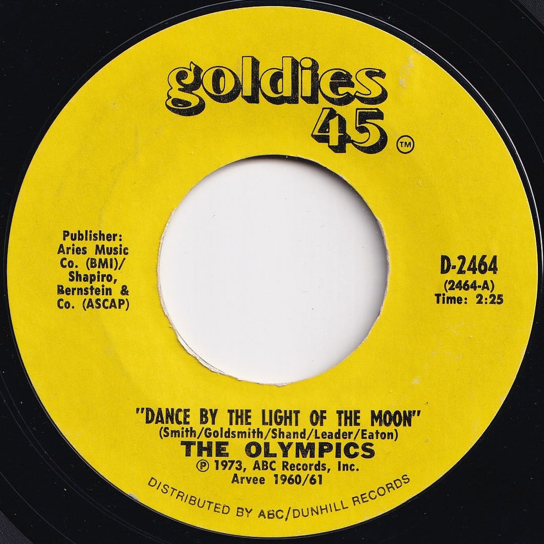 Olympics - Dance By The Light Of The Moon / Hully Gully (7 inch Record / Used)