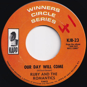 Ruby And The Romantics - Young Wings Can Fly (Higher Than You Know) / Our Day Will Come (7 inch Record / Used)