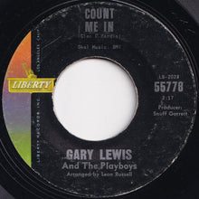 画像をギャラリービューアに読み込む, Gary Lewis And The Playboys - Count Me In / Little Miss Go-Go (7 inch Record / Used)
