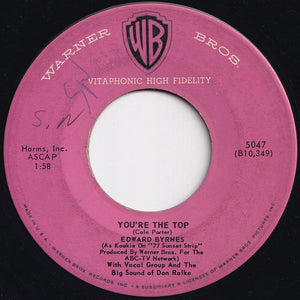 Edward Byrnes - Kookie, Kookie (Lend Me Your Comb) / You're The Top (7 inch Record / Used)