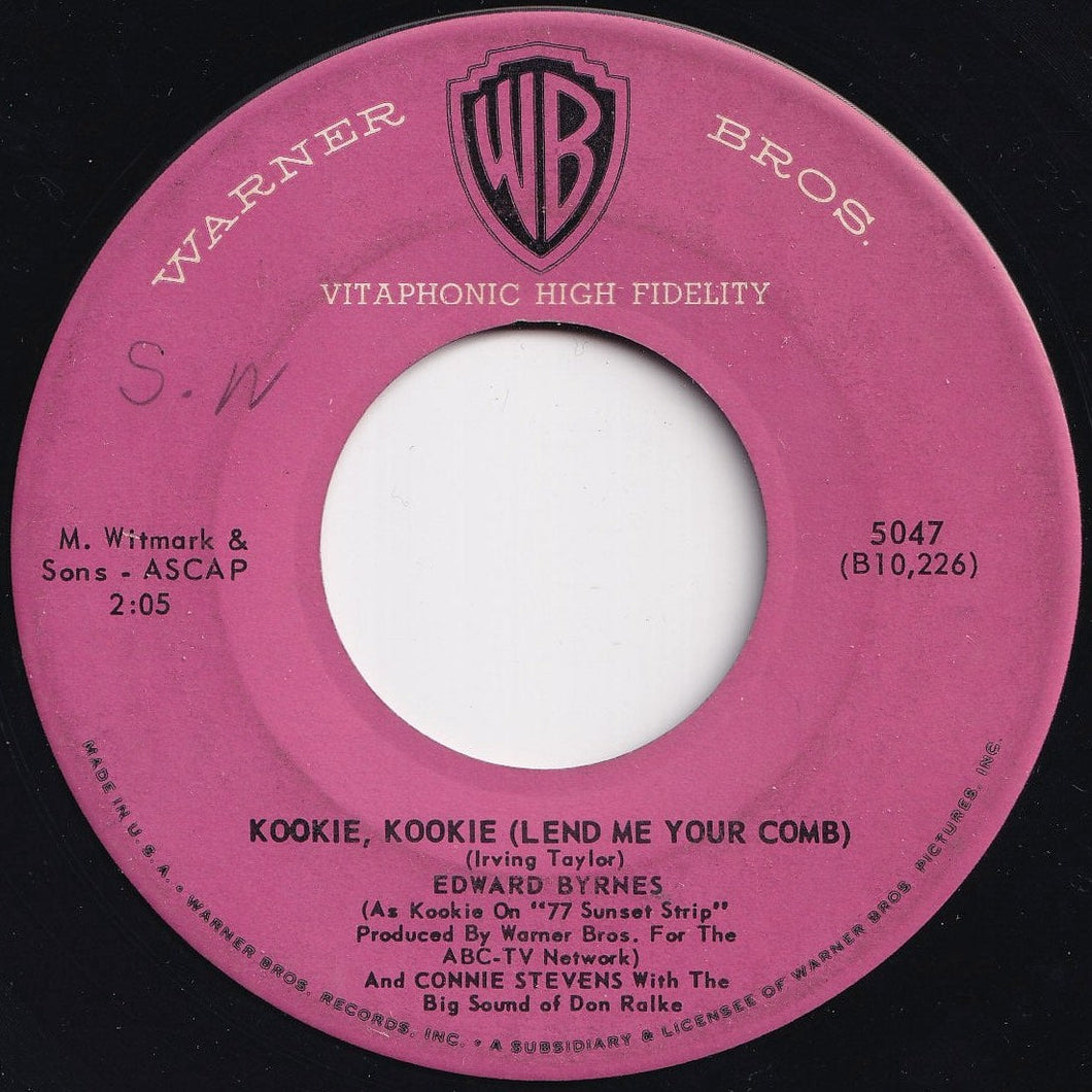 Edward Byrnes - Kookie, Kookie (Lend Me Your Comb) / You're The Top (7 inch Record / Used)