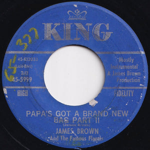 James Brown & The Famous Flames - Papa's Got A Brand New Bag (Part 1) / (Part 2) (7 inch Record / Used)