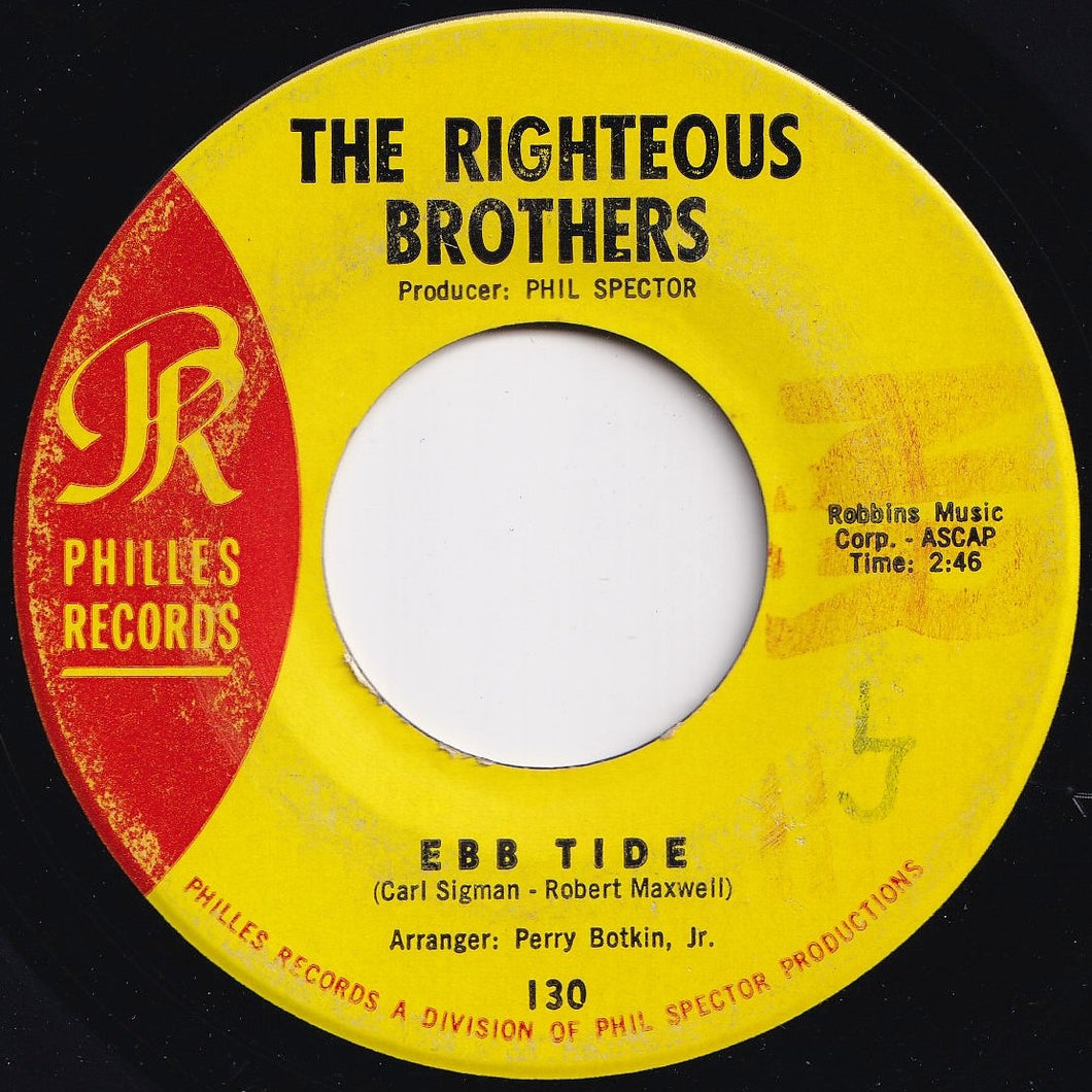 Righteous Brothers - Ebb Tide / (I Love You) For Sentimental Reasons (7 inch Record / Used)