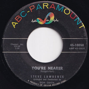 Steve Lawrence - Pretty Blue Eyes / You're Nearer (7 inch Record / Used)