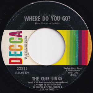 Cuff Links - Tracy / Where Do You Go? (7 inch Record / Used)