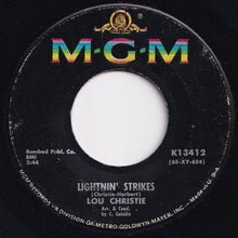 Load image into Gallery viewer, Lou Christie - Lightnin&#39; Strikes / Cryin&#39; In The Streets (7 inch Record / Used)
