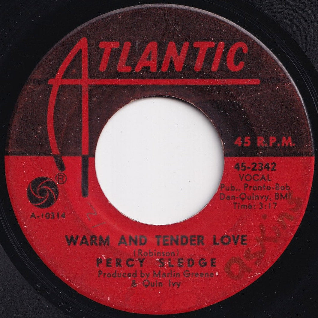 Percy Sledge - Warm And Tender Love / Sugar Puddin' (7 inch Record / Used)