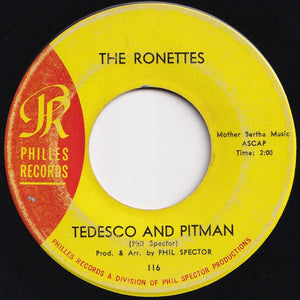 Ronettes - Be My Baby / Tedesco And Pitman (7 inch Record / Used)