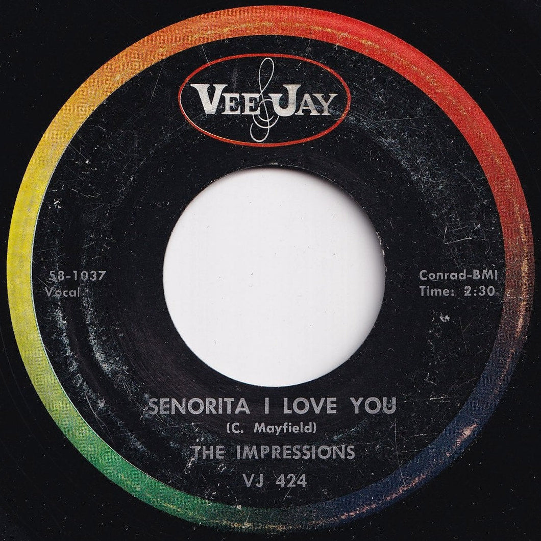 Impressions - Senorita I Love You / Say That You Love Me (7 inch Record / Used)