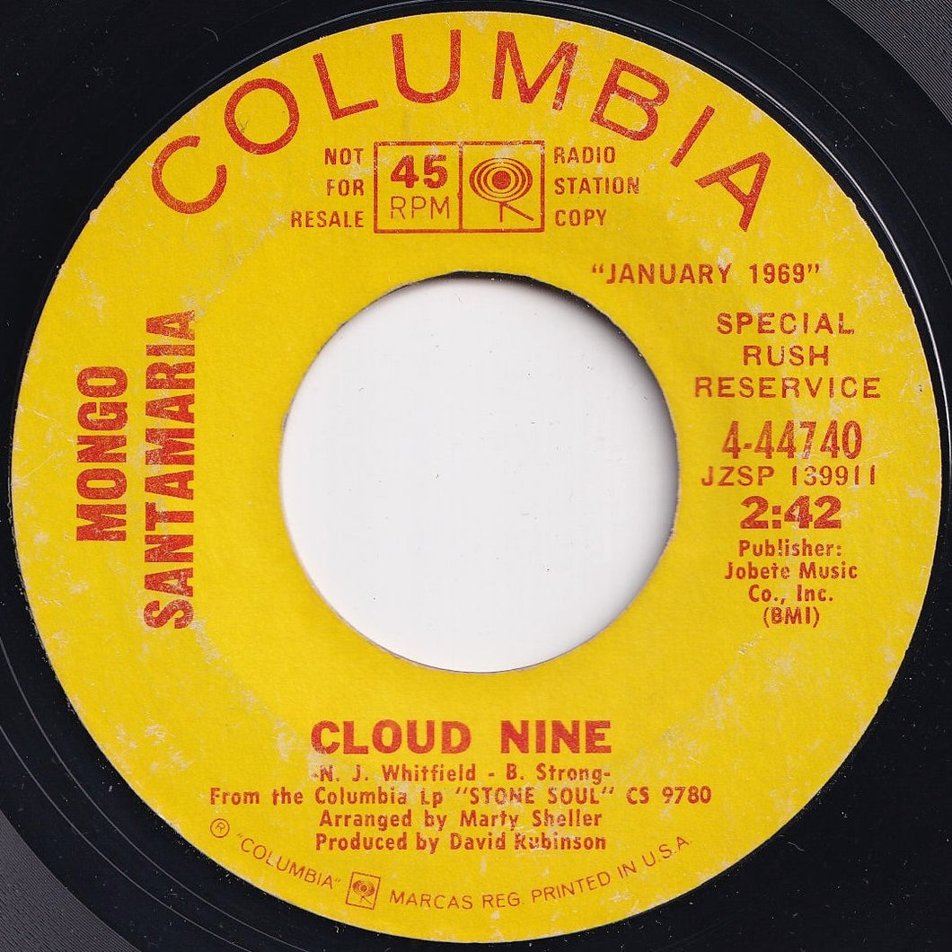 Mongo Santamaria - Cloud Nine / Cloud Nine (7 inch Record / Used)