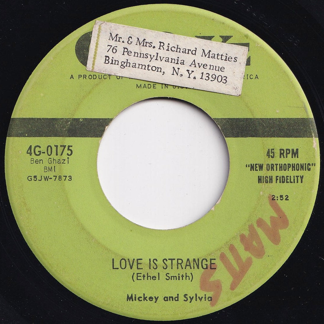 Mickey And Sylvia - Love Is Strange / I'm Going Home (7 inch Record / Used)