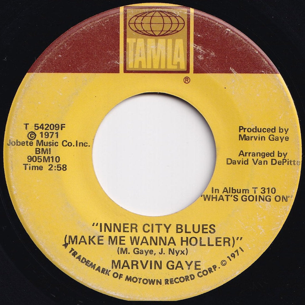 Marvin Gaye - Inner City Blues (Make Me Wanna Holler) / Wholy Holy (7 inch Record / Used)