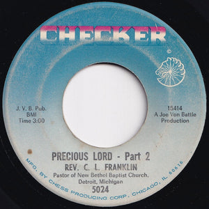 Rev. C.L. Franklin - Precious Lord (Part 1) / (Part 2) (7 inch Record / Used)