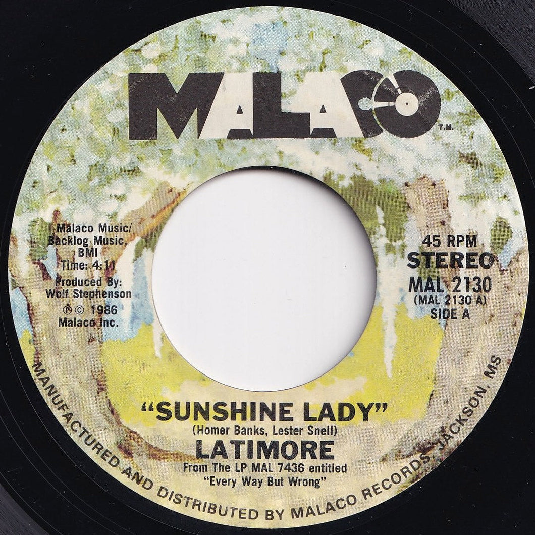 Latimore - Sunshine Lady / There's No Limit To My Love (7 inch Record / Used)