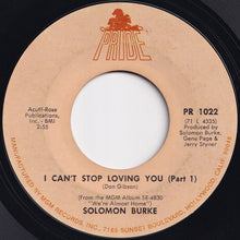 Load image into Gallery viewer, Solomon Burke - All I Want for Christmas / I Can&#39;t Stop Loving You (Part 1) (7 inch Record / Used)
