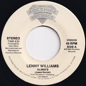 Lenny Williams - Always / Love Soldier (Instrumental) (7 inch Record / Used)