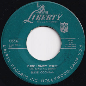 Eddie Cochran - Sittin' In The Balcony / Dark Lonely Street (7 inch Record / Used)