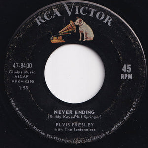 Elvis Presley - Such A Night / Never Ending (7 inch Record / Used)