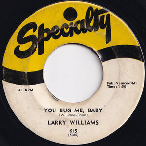 Larry Williams - Bony Moronie / You Bug Me, Baby (7 inch Record / Used)