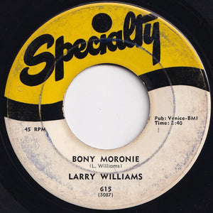 Larry Williams - Bony Moronie / You Bug Me, Baby (7 inch Record / Used)