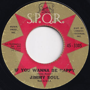 Jimmy Soul - If You Wanna Be Happy / Don't Release Me (7 inch Record / Used)