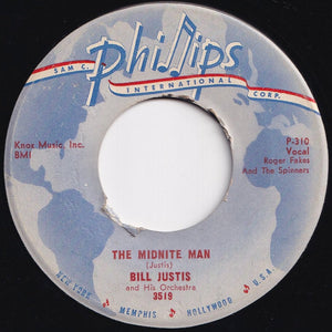 Bill Justis And His Orchestra - Raunchy / The Midnite Man (7 inch Record / Used)