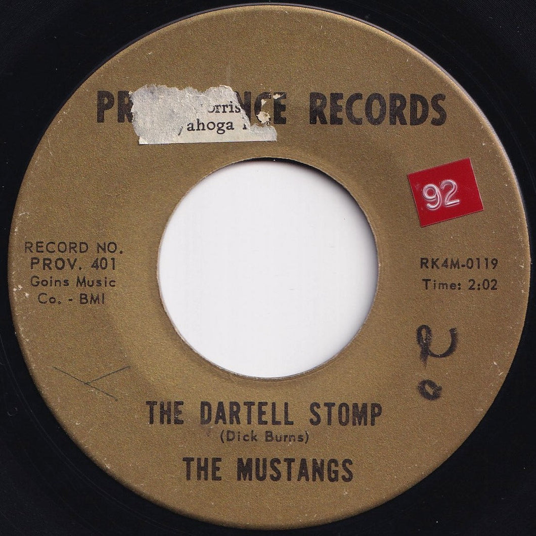 Mustangs - The Dartell Stomp / Lazy Love (7 inch Record / Used)