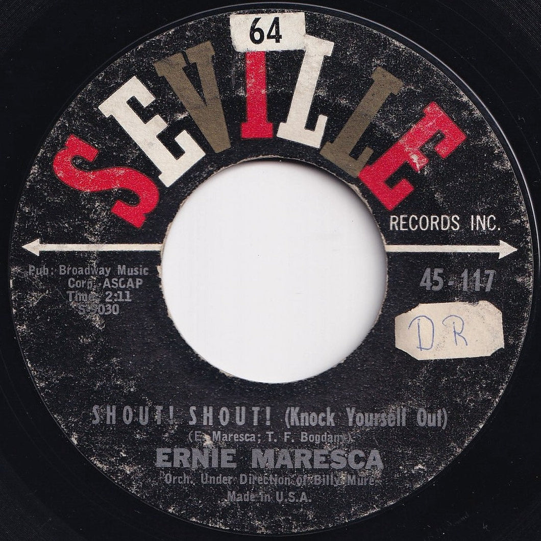 Ernie Maresca - Shout! Shout! (Knock Yourself Out) / Crying Like A Baby Over You (7 inch Record / Used)