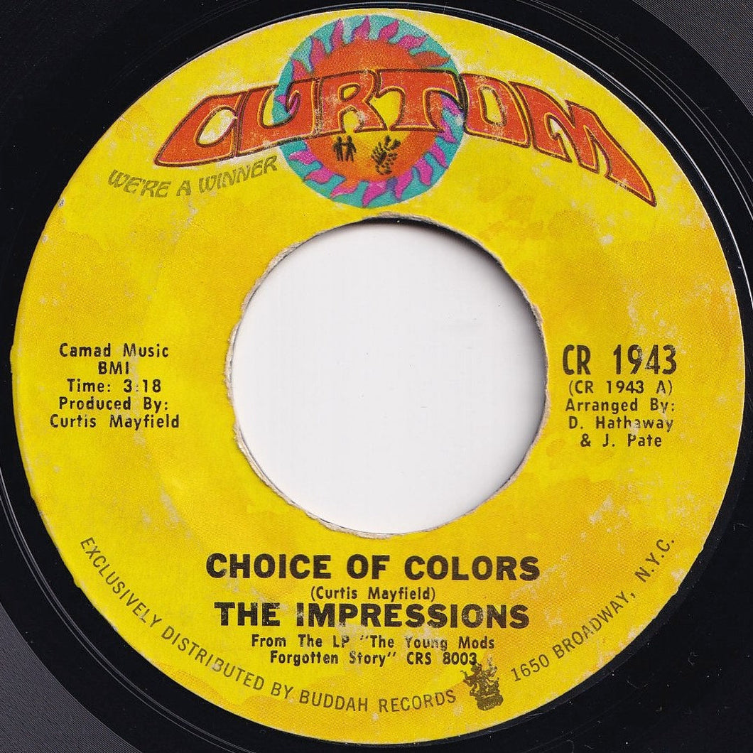 Impressions - Choice Of Colors / Mighty Mighty Spade & Whitey (7 inch Record / Used)