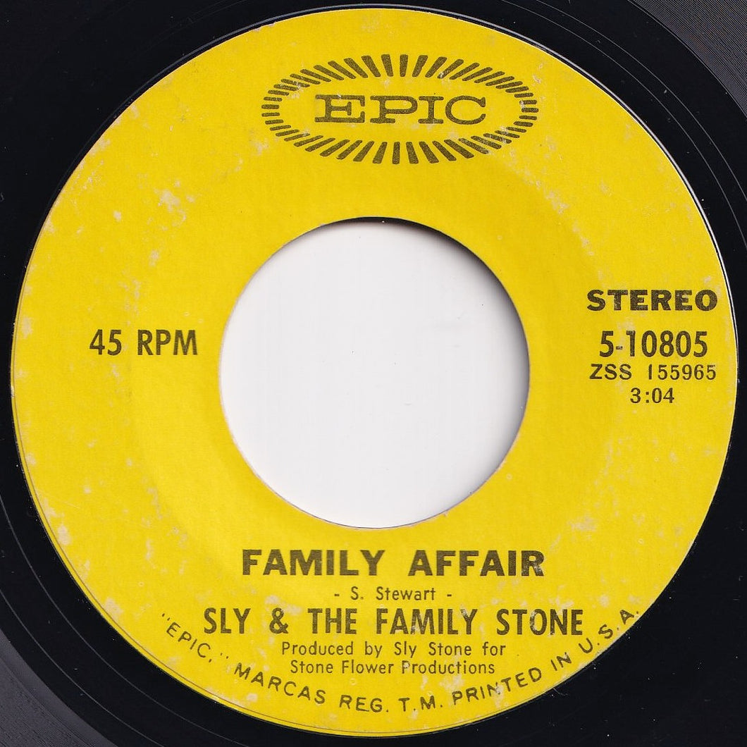 Sly & The Family Stone - Family Affair / Luv N' Haight (7 inch Record / Used)