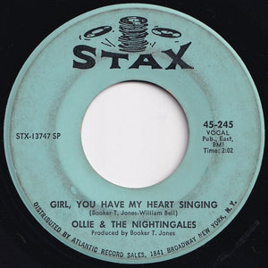 Ollie & The Nightingales - I Got A Sure Thing / Girl, You Have My Heart Singing (7 inch Record / Used)