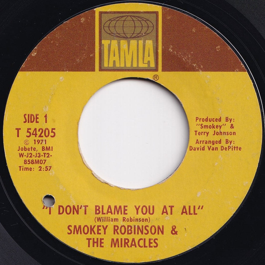 Smokey Robinson - I Don't Blame You At All / That Girl (7 inch Record / Used)