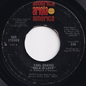 Carl Graves - Sad Girl / Walk In Love (7 inch Record / Used)