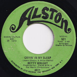 Betty Wright - Is It You Girls / Cryin' In My Sleep (7 inch Record / Used)