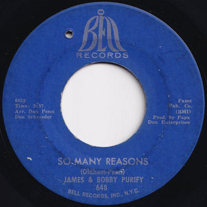 James & Bobby Purify - I'm Your Puppet / So Many Reasons (7 inch Record / Used)