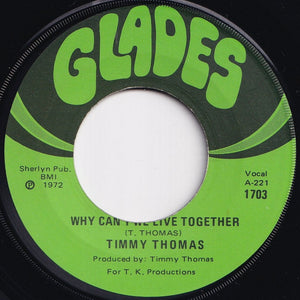 Timmy Thomas - Why Can't We Live Together / Funky Me (7 inch Record / Used)