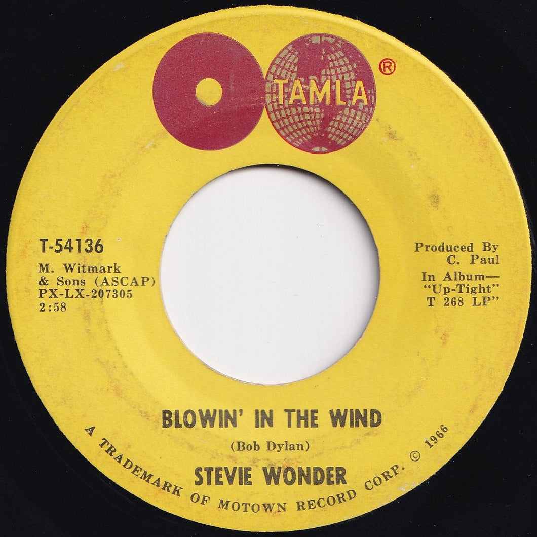 Stevie Wonder - Blowin' In The Wind / Ain't That Asking For Trouble (7 inch Record / Used)