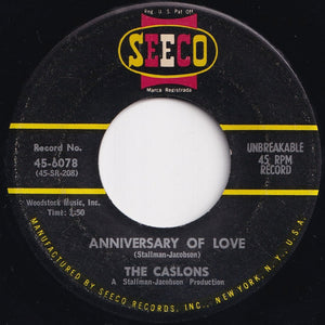 Caslons - Anniversary Of Love / The Quiet One (7 inch Record / Used)