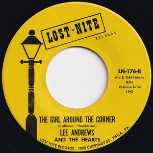 Lee Andrews And The Hearts - Teardrops / The Girl Around The Corner (7 inch Record / Used)