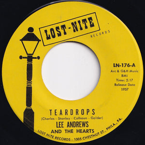 Lee Andrews And The Hearts - Teardrops / The Girl Around The Corner (7 inch Record / Used)