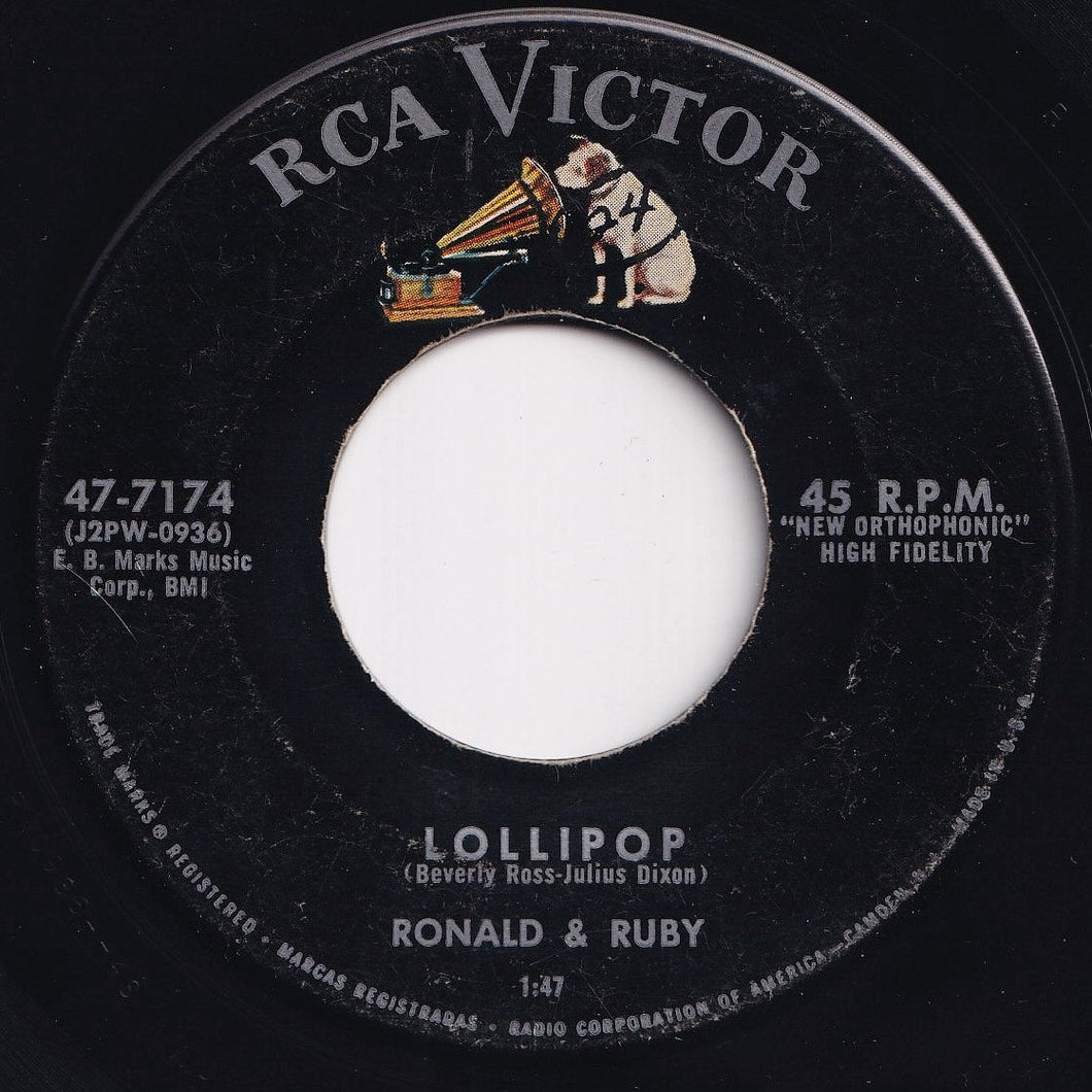 Ronald & Ruby - Lollipop / Fickle Baby (7 inch Record / Used)