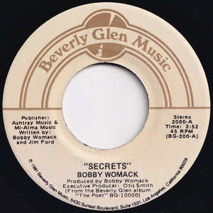 Bobby Womack - Secrets / If You Think You're Lonely Now (7 inch Record / Used)