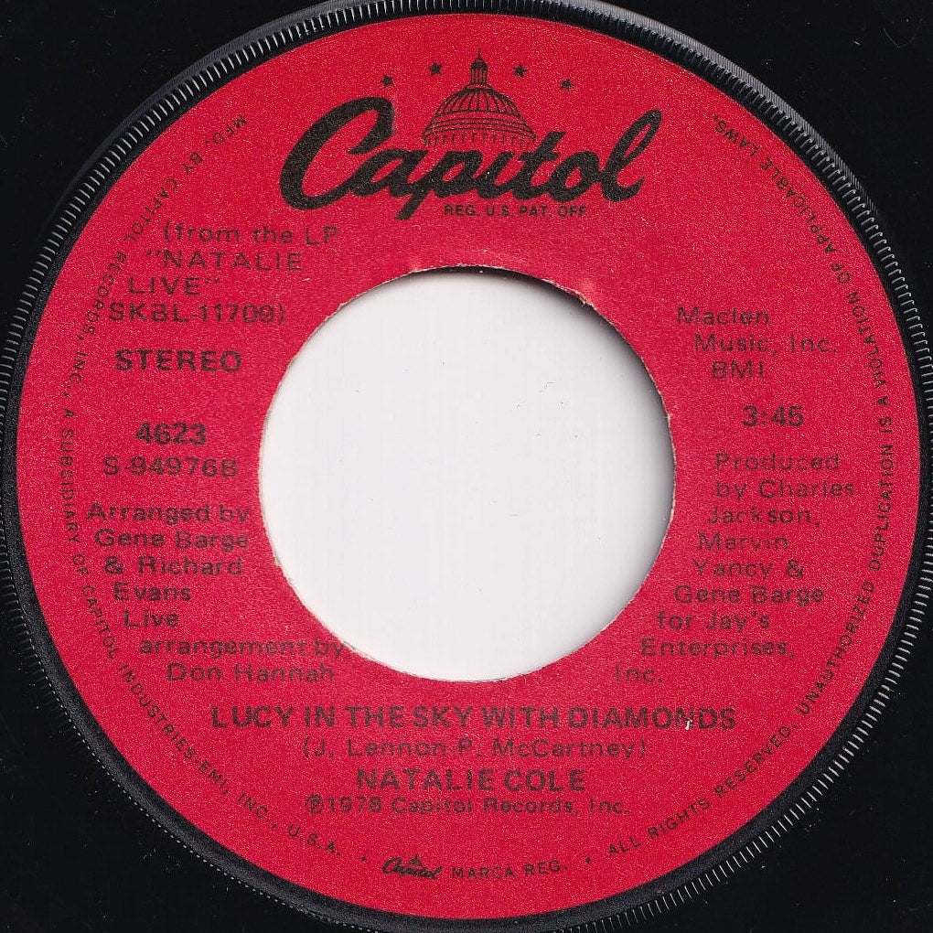 Natalie Cole - Lucy In The Sky With Diamonds / Lovers (7 inch Record / Used)