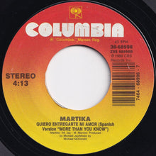 画像をギャラリービューアに読み込む, Martika - I Feel The Earth Move / Quiero Entregarte Mi Amor (7 inch Record / Used)
