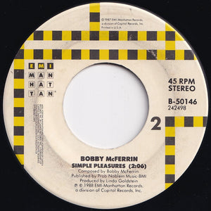 Bobby McFerrin - Don't Worry, Be Happy (Edit) / Simple Pleasures (7 inch Record / Used)